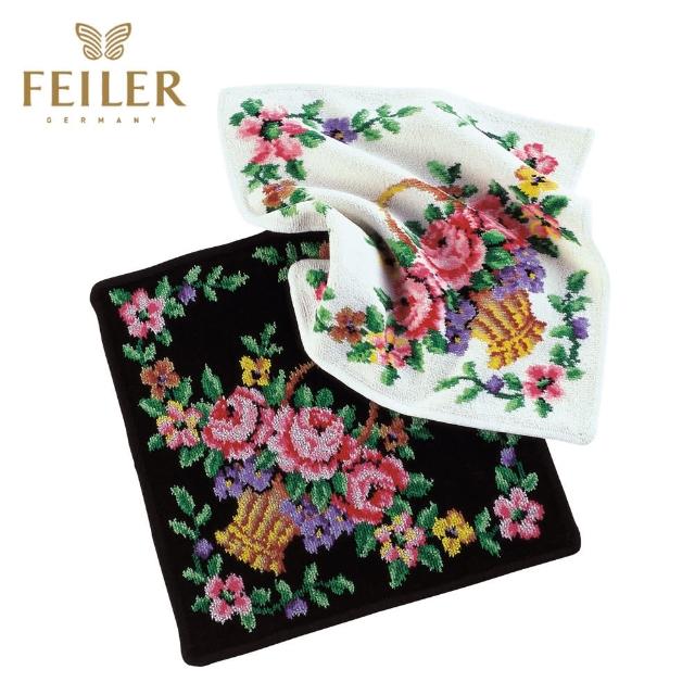 【Feiler】花團錦簇方巾 2色(30x30cm)