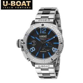 【U-Boat】9014/MT 薩默索藍色超級夜光鋼帶機械潛水錶 自動上鍊 46mm(台灣獨家總代理)