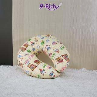 【9Rich】多功能乳膠好孕月亮枕 天然乳膠枕 孕婦枕(米黃)