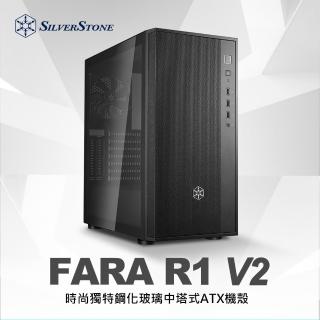 【SilverStone 銀欣】FAR1B-G-V2(ATX 電腦機殼 黑色 鋼化玻璃側板)