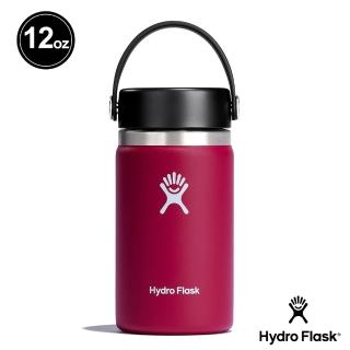 【Hydro Flask】12oz/354ml 寬口提環保溫杯(酒紅色)(保溫瓶)