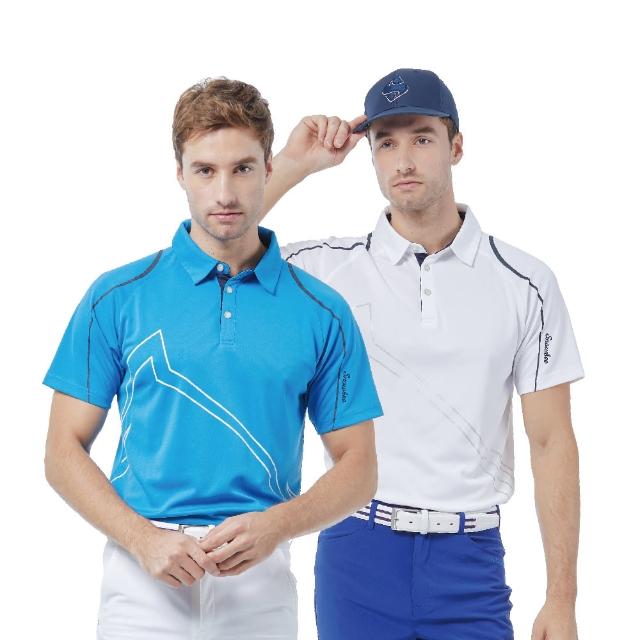 【Snowbee 司諾比】男士紳士流線短袖 Golf POLO衫(男款高爾夫襯衫 球衣 運動 登山 網球 高球 吸濕排汗)