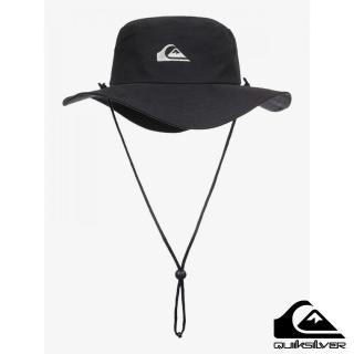 【QUIKSILVER】男款 配件 戶外運動帽 漁夫帽 休閒帽 衝浪帽 BUSHMASTER(黑色)