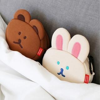【Romane】DONATDONAT 多拿多拿 小熊兔兔造型 化妝包 收納包