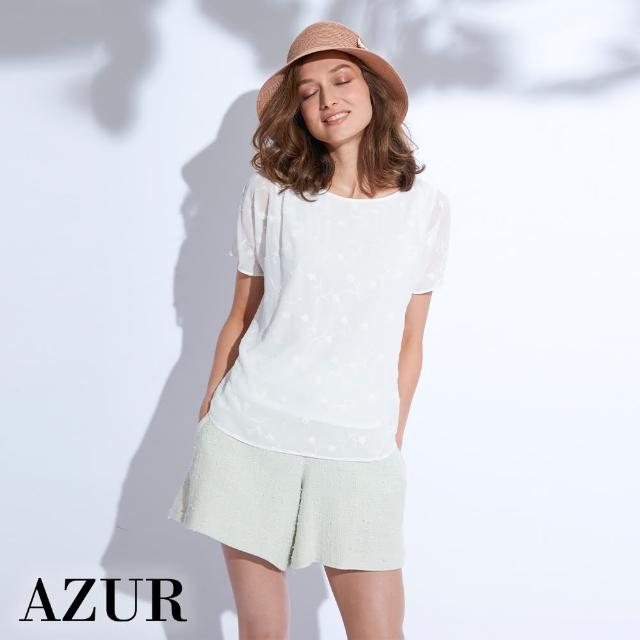 【AZUR】粗呢混織氣質短褲-3色