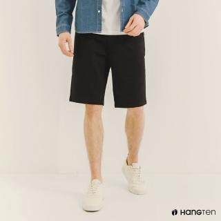 【Hang Ten】男裝-REGULAR FIT經典短褲(黑)