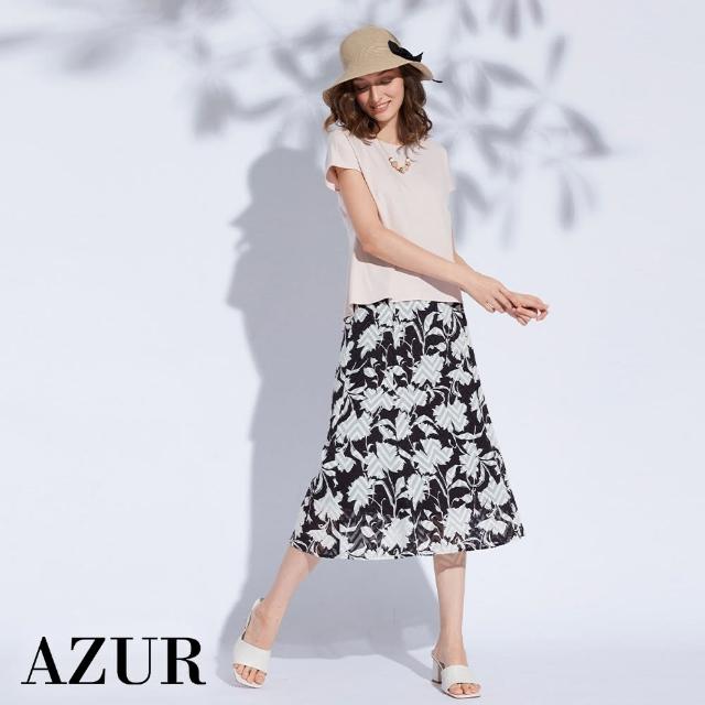 【AZUR】夏威夷印花長裙-2色