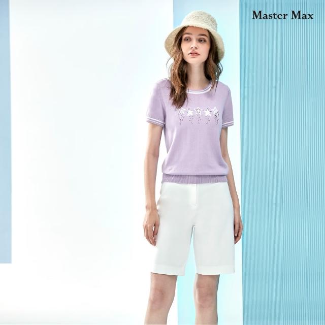 【Master Max】素面彈性五分休閒褲(8213059)