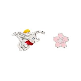 【Lotin 羅婷】2020櫻花季-櫻花小飛象 針式耳環(迪士尼、飾品、項鍊、櫻花季、針式耳環)