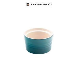 【Le Creuset】瓷器可堆疊小烤皿(加勒比海藍-無盒)