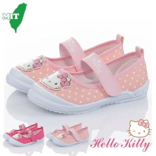 【HELLO KITTY】15-21cm兒童鞋 室內鞋 輕量減壓(粉&桃色)