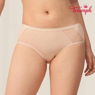 【Triumph 黛安芬】自在零著感系列基本款 中腰平口內褲 M-EL(知性裸)