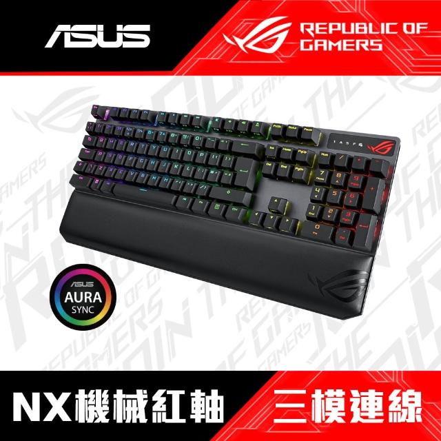 【ASUS 華碩】Scope NX WIRELESS DELUXE RD 紅軸 無線電競鍵盤(中文鍵盤)