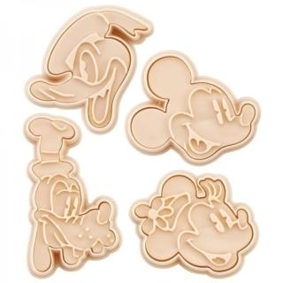 【小禮堂】Disney 迪士尼 米奇 造型餅乾壓模4入組 《米款》(平輸品)