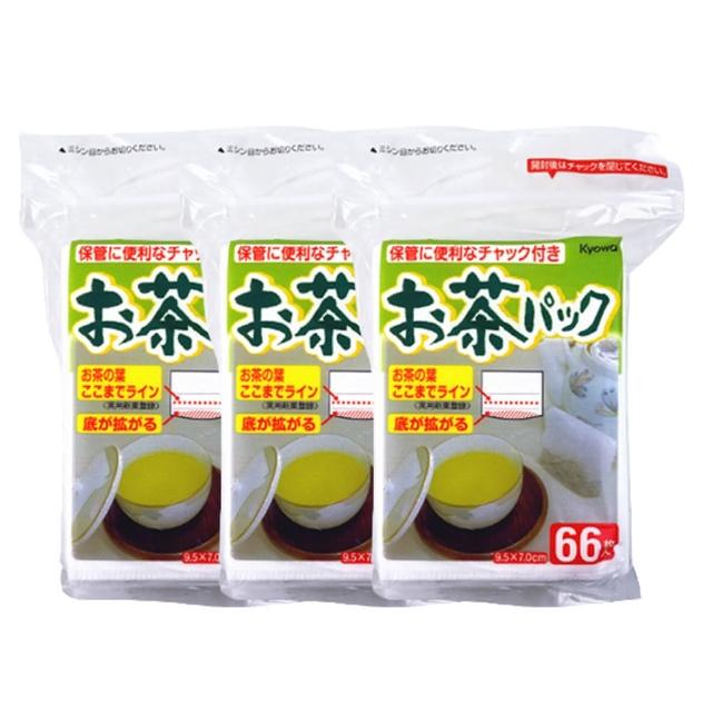 【KYOWASHIK】濾茶包66枚-3包組(泡茶用具/濾茶袋/花茶包/濾紙)