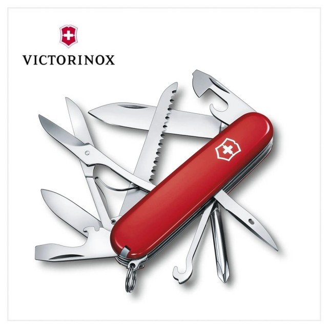 【VICTORINOX 瑞士維氏】Fieldmaster15用瑞士刀/紅(1.4713)