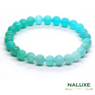 【Naluxe】天河石 漸層色設計款開運手鍊(冰種透藍 Tiffany藍 幸運之石)