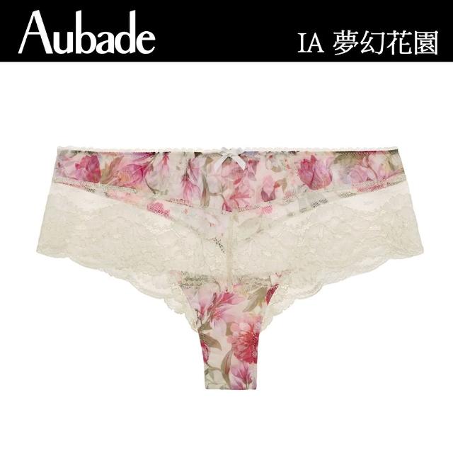 【Aubade】夢幻花園蕾絲平口褲-IA(牙白)