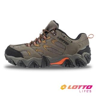 【LOTTO】男 REX D低筒防水透氣登山鞋(岩灰綠-LT2AMO6305)