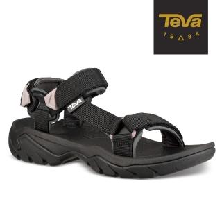 【TEVA】原廠貨 女 Terra Fi 5 戶外健行運動涼鞋/雨鞋/水鞋(黑-TV1099443BLK)