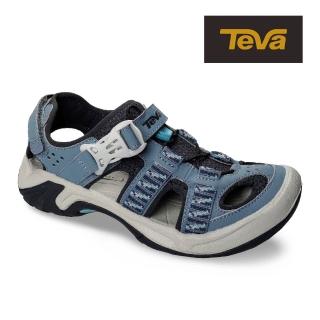 【TEVA】原廠貨 女 Omnium W 護趾水陸機能涼鞋/雨鞋/水鞋(階梯藍-TV6154SBMR)