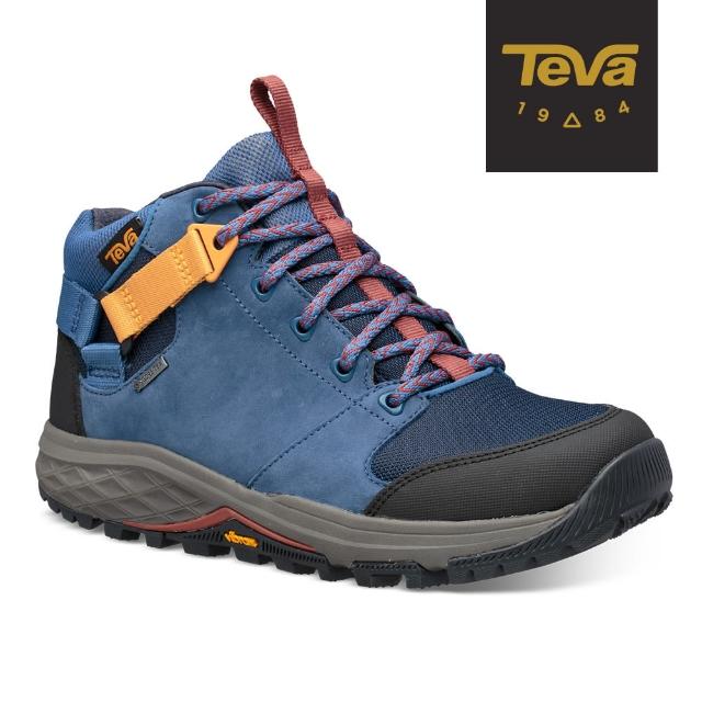 【TEVA】原廠貨 女 Grandview GTX 高筒防水黃金大底郊山鞋/登山鞋(深藍色-TV1106832DBL)