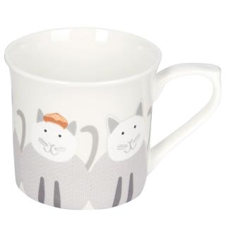 【KitchenCraft】骨瓷馬克杯 微笑貓250ml(水杯 茶杯 咖啡杯)