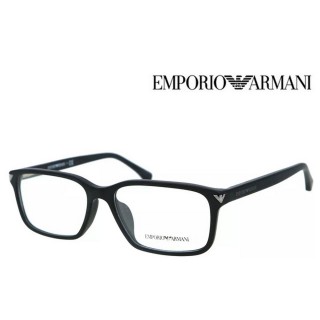 【EMPORIO ARMANI】亞曼尼 亞洲版 時尚光學眼鏡 彈簧鏡臂設計 EA3072F 5042 霧黑 公司貨