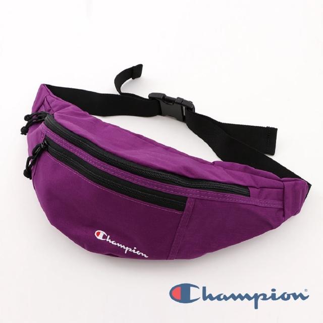 【Champion】草寫Logo雙拉鍊腰包-紫色