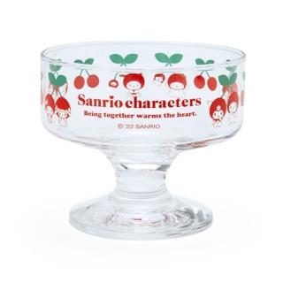 【小禮堂】Sanrio大集合 櫻桃玻璃布丁杯 《那年 我們的春天》(平輸品)