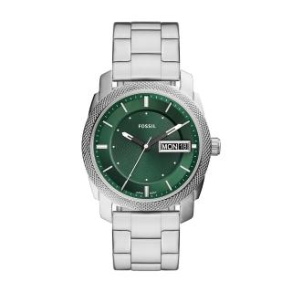 【FOSSIL】Machine經典面盤不鏽鋼腕錶-綠42mm(FS5899)