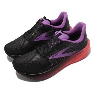【BROOKS】競速跑鞋 Hyperion Max 女鞋 黑 紅 紫 路跑 編織 運動鞋 跑步鞋(1203771B089)