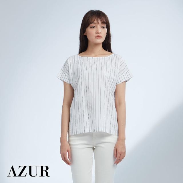 【AZUR】都會OL細條紋上衣