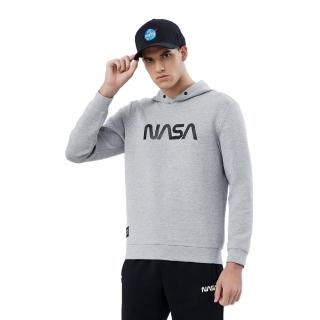 【TECTOP 探拓戶外】TECTOPxNASA聯名款 男款連帽外套 灰色(NASA原廠授權公司貨)