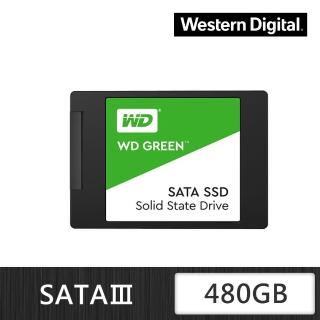 【WD 威騰】綠標 SSD 480GB 2.5吋固態硬碟(讀：540MB/s 寫：465MB/s)