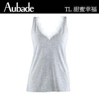 【Aubade】莫代爾寬版短袖上衣 舒棉睡衣 女睡衣 法國進口居家服-TL(灰)
