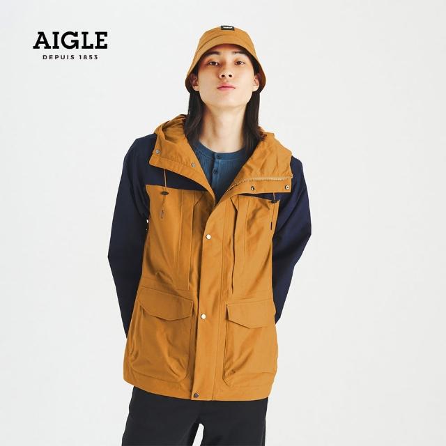 【AIGLE】防水透氣外套 OCASTAM 男(AG-1A109A159 駝色)