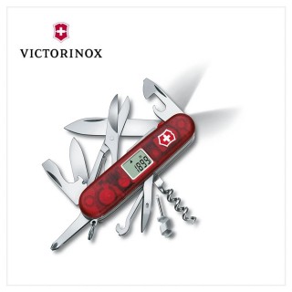 【VICTORINOX 瑞士維氏】瑞士刀 28用/透紅/91mm(1.7905.AVT)