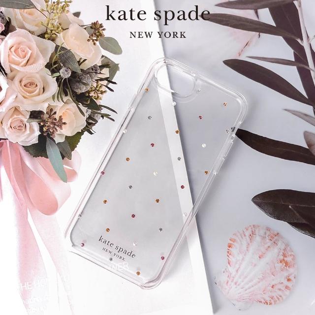 【KATE SPADE】iPhone SE3/SE2/8/7 4.7吋 手機保護殼/套(彩鑽+仿珠)