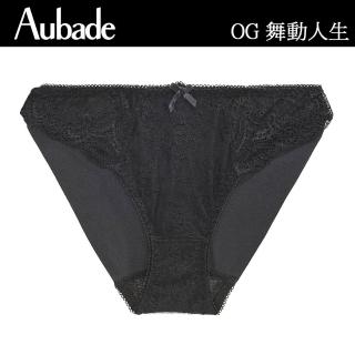 【Aubade】舞動人生蕾絲後無痕三角褲 性感內褲 法國內衣 女內褲(OG-黑)