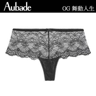 【Aubade】舞動人生蕾絲平口褲 性感內褲 法國內衣 女內褲(OG-黑)