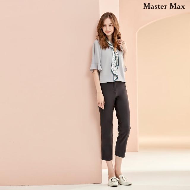 【Master Max】素面彈性直筒九分休閒褲(8213058)