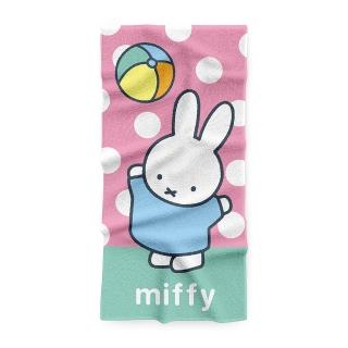 【Miffy 米飛】純棉剪絨毛巾 粉色 27x54cm(3條裝 100%純棉)
