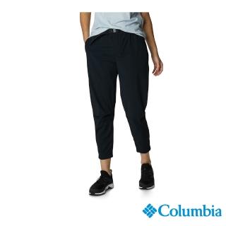 【Columbia 哥倫比亞 官方旗艦】女款-Omni-Shade UPF50防潑長褲-黑色(UAR47830BK / 2022年春夏商品)