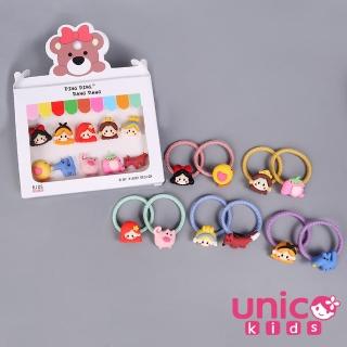 【UNICO】兒童韓系超可愛髮圈10入盒裝-小公主(配件/飾品)