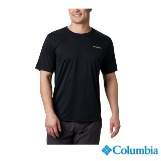 【Columbia 哥倫比亞 官方旗艦】男款-Omni-Shade UPF30涼感快排短袖上衣-黑色(UAE60840BK / 2022年春夏商品
