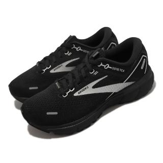 【BROOKS】慢跑鞋 Ghost 14 GTX D Wide 女鞋 黑銀 寬楦頭 路跑 Gore-Tex 防潑水(1203551D020)