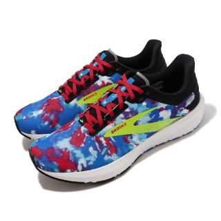 【BROOKS】慢跑鞋 Launch 9 男鞋 藍 紅 暈染 渲染 避震 路跑 搖滾馬拉松 限定款(1103861D446)