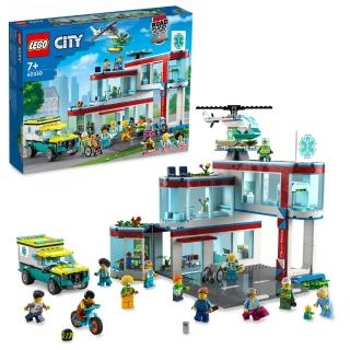 【LEGO 樂高】城市系列 60330 城市醫院(玩具車 直升機 DIY積木 禮物)
