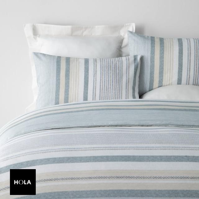 【HOLA】藍風透氣天絲床包兩用被組雙人
